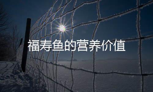 福寿鱼的营养价值