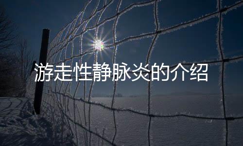 游走性静脉炎的介绍