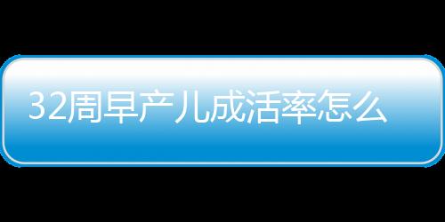 32周早产儿成活率怎么样